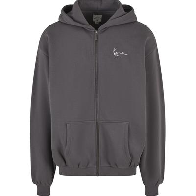 Sweatjacke KARL KANI "Karl Kani Unisex", Damen, Gr. XXL, anthrazit, 80% Baumwolle, 20% Polyester, Rundhals, Sweatjacken Sweatjacke