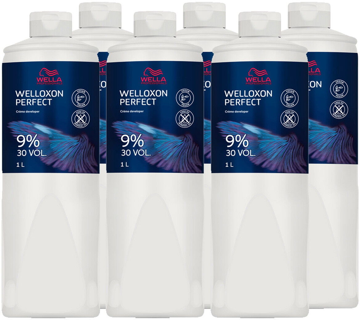 6000ml Wella Professionals Welloxon Perfect Creme Developer Set 9 % - 30 Vol. (6 x 1000ml)