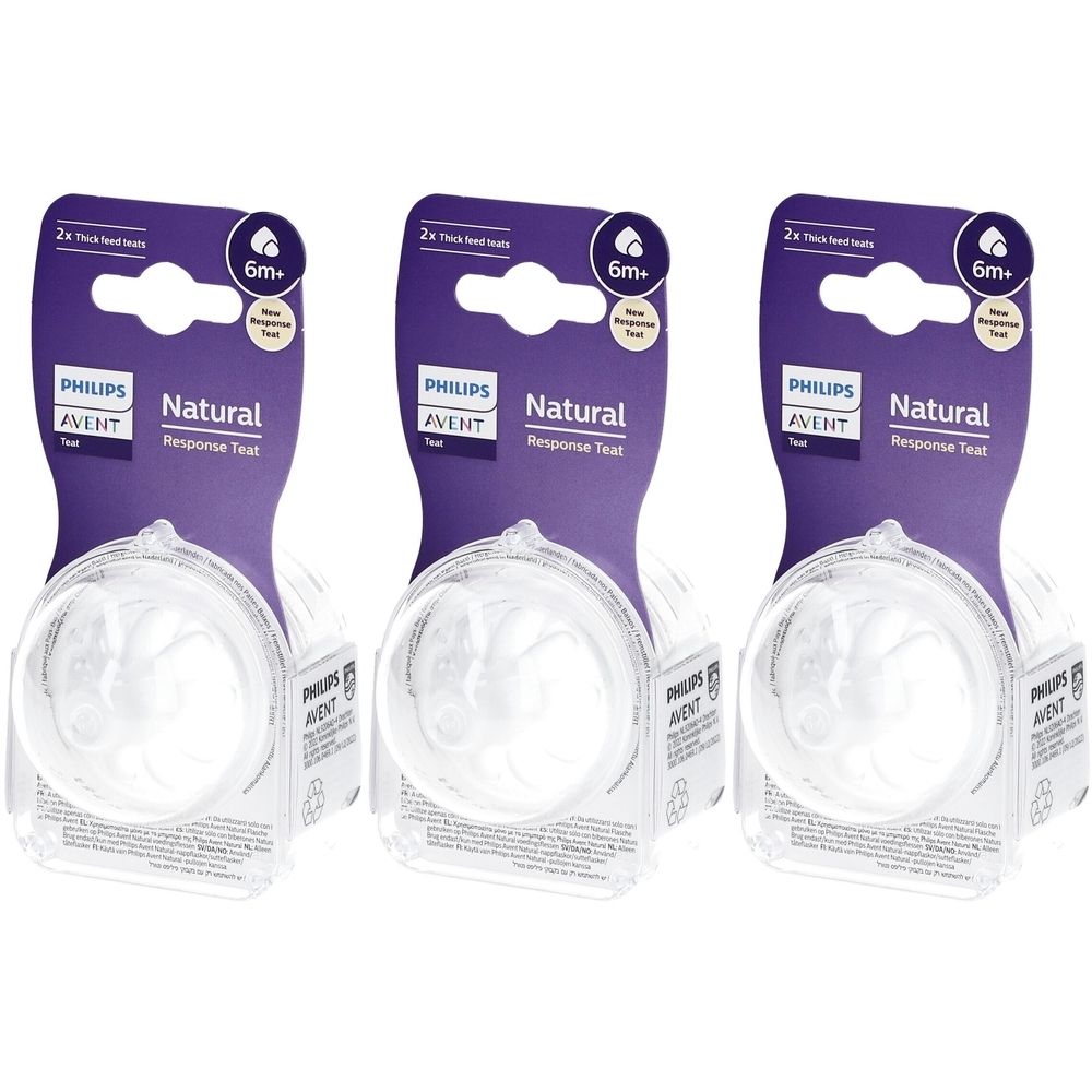 Philips Avent Natural Response Flow Speen 6 Scy966/02 x3 3x2 St Sauger
