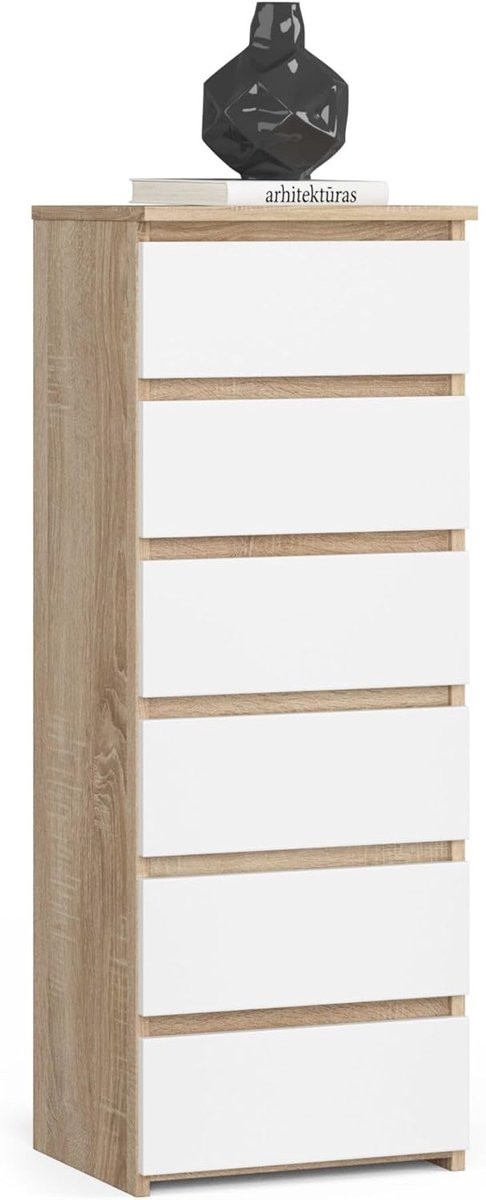 Moderne ladekast met zes ruime lades, Breedte: 40 cm