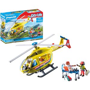 playmobil Spielset CITY LIFE 71203, ab 4 Jahre, Rettungshelikopter, 48 Teile