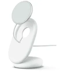 GOOGLE Pixelsnap-Ladegerät mit Standhalterung, Bundle Google, Ladegerät: Fog, Stand: Snow