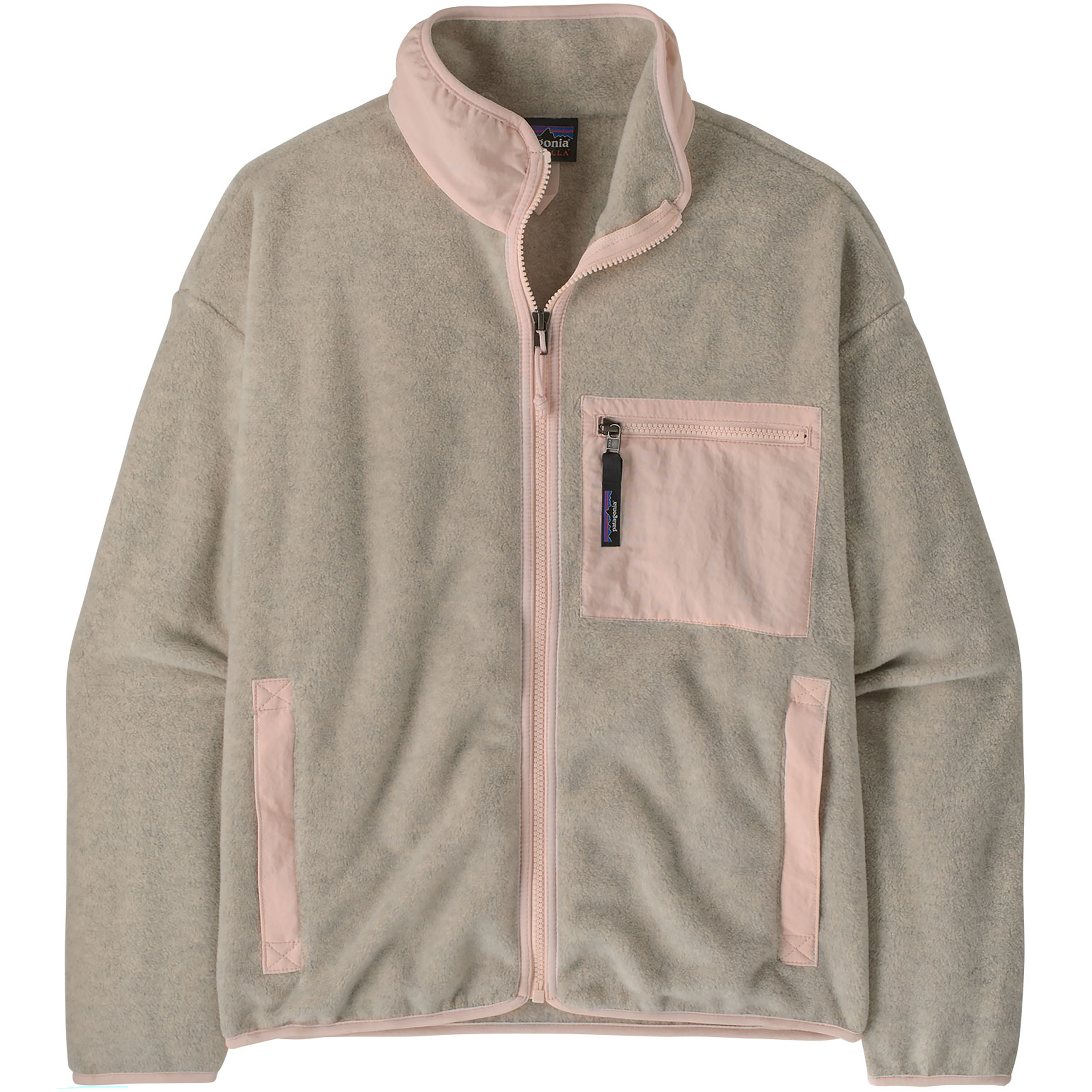 Patagonia Synchilla Damen Fleecejacke beige Größe L Camping Atmungsaktiv