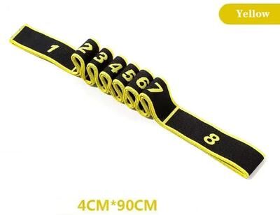 Inspire Daily Merch Fitness Resistance Band Yoga Elastic Stretch Belt, Exercise Pull Strap For Pilates Dance Gymnastics Body Building yellow