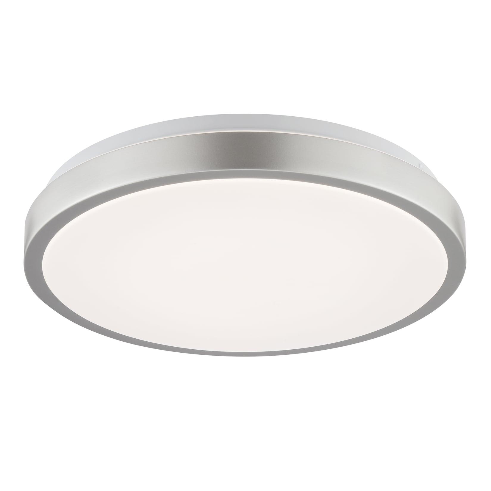Brilliant LED Deckenleuchte Livius G81110/21 Wohnzimmer, Schlafzimmer Metall/Kunststoff Indoor Decke silber - LED fest integriert