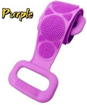 Uplift Essentials High Torque Silicone Dual Sided Body Exfoliator purple