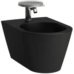 LAUFEN Kartell Wand-Bidet H8303317163021 37x54,5cm, 1 Hahnloch, schwarz matt