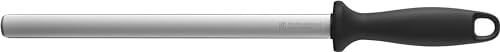 Zwilling slijpstaaf met diamantcoating, ovaal, 26 cm, zwart