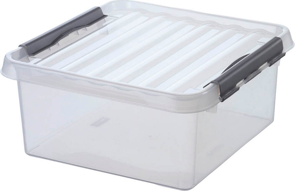 Sunware Helit Box Q-Line opbergbox met deksel, 18 liter, solid