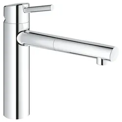 GROHE Concetto 31129001 Einhand-Spültischbatterie, herausziehbar, mittelhoher Auslauf, DN 15, Chrom