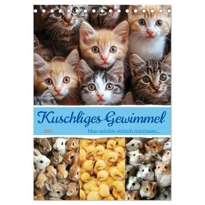 Kuschliges Gewimmel (Tischkalender 2027 DIN A5 hoch), CALVENDO Monatskalender