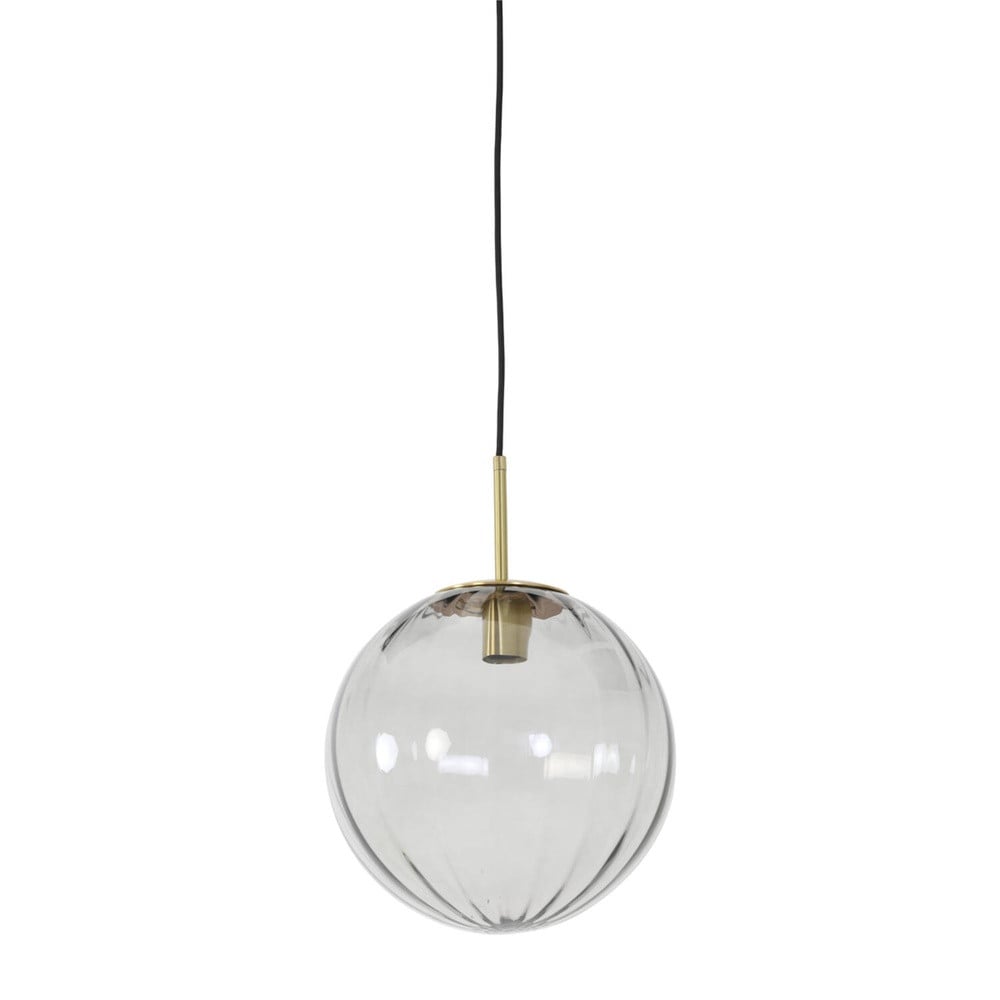 Light & Living Hanglamp Magdala - Glas - Grijs/Goud - Ø 30 cm