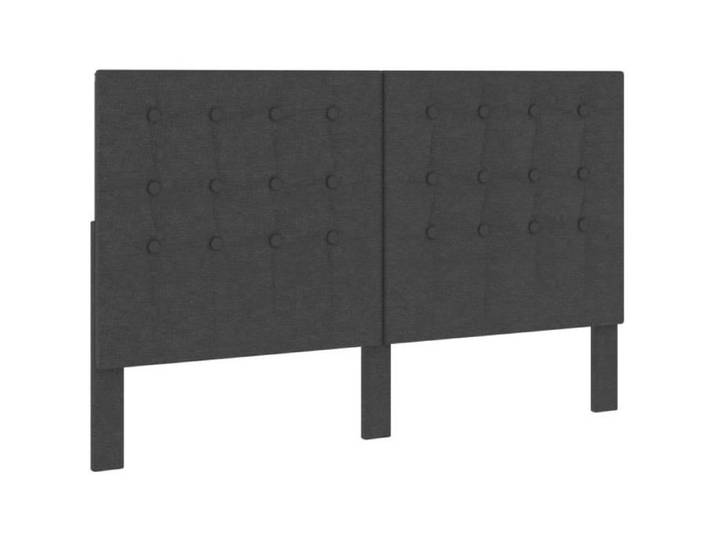 Tête de lit touffetée - CUQUE - Gris foncé - Tissu - 160x200 cm