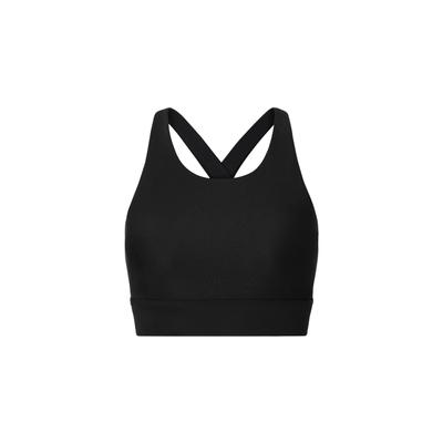 Sport-BH FABLETICS "Fabletics Sport-BH NO-BOUNCE HIGH IMPACT SPORTS BRA", Damen, Gr. M, Normalgrößen, schwarz, Sportlich, BHs Sport-BH, mit breitem Unterbrustband
