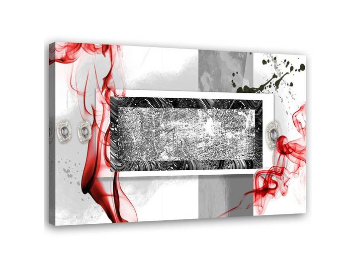 Feeby Leinwandbild Abstrakt 3D Rot 90x60cm, Rechteckig, 90x60 cm, Bilder & Rahmen, Bilder, Leinwandbilder