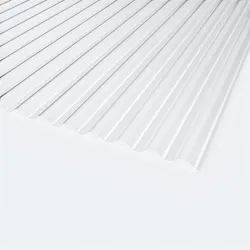 PLEXIGLAS® Resist Wellplatte 1,8mm Sinus 76/18 Farblos - Acryl 1045 x 5000