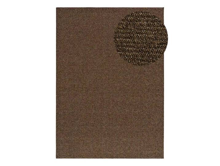 Tapis lavable uni marron bouclé 200x290 cm