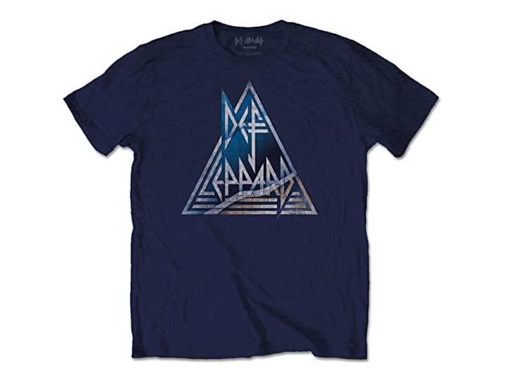T-Shirt # S Blue Unisex # Triangle Logo