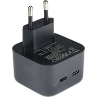 Ladegerät PD-2036, 2x USB-C Charger schwarz, ohne Kabel, PD 36 Watt