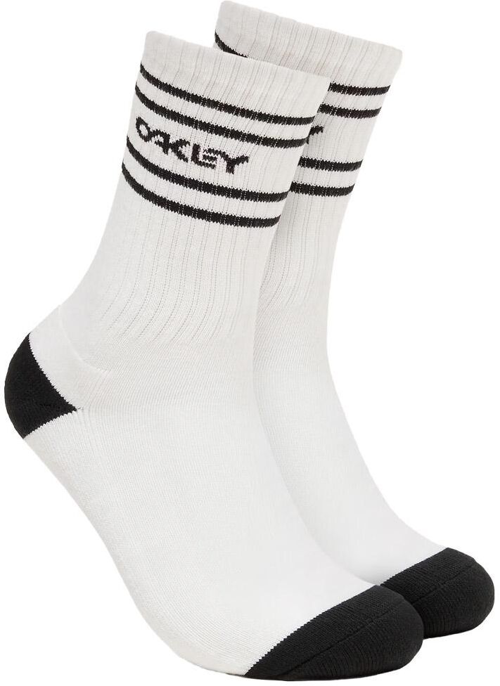 Oakley  - Icon B1B Socks 2.0 White Black - L - Chaussettes