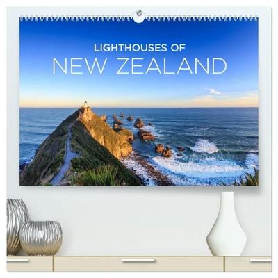 Lighthouses of New Zealand (High Quality Premium Wall Calendar 2027 DIN A2 landscape),CALVENDO 12 Month Wall Calendar
