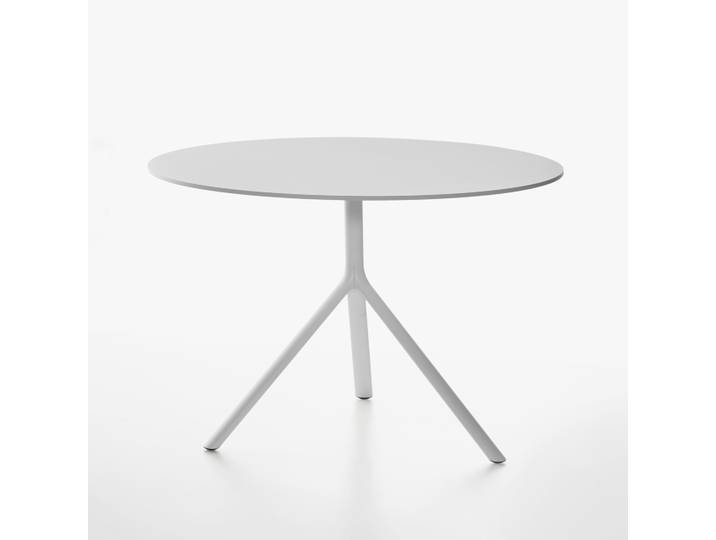 Tisch Plank Miura 110x110 cm, Weiss, Rund, Neu, Tisch - Hochwertig & langlebig