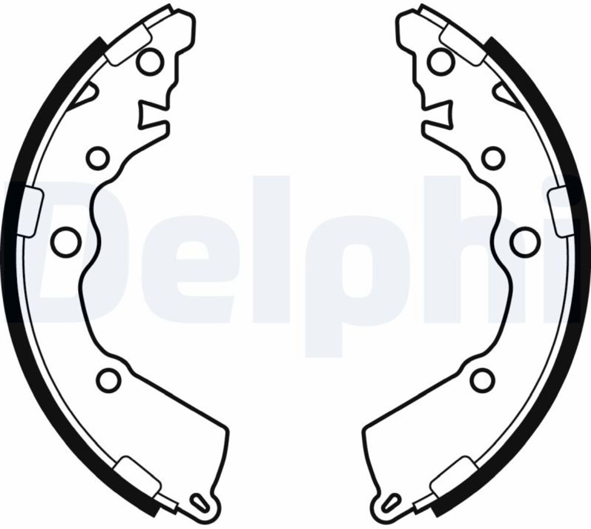 Bremsbackensatz DELPHI LS2068