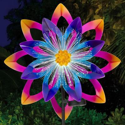 Regal Art & Gift - Drop Ship Floret Glow Wind Spinner Multi Bright , Multi Bright