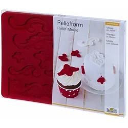 RBV BIRKMANN Birkmann Reliefform Ornamente, Relief Form, Backform, Backzubehör, Silikon, 21 cm, 254145