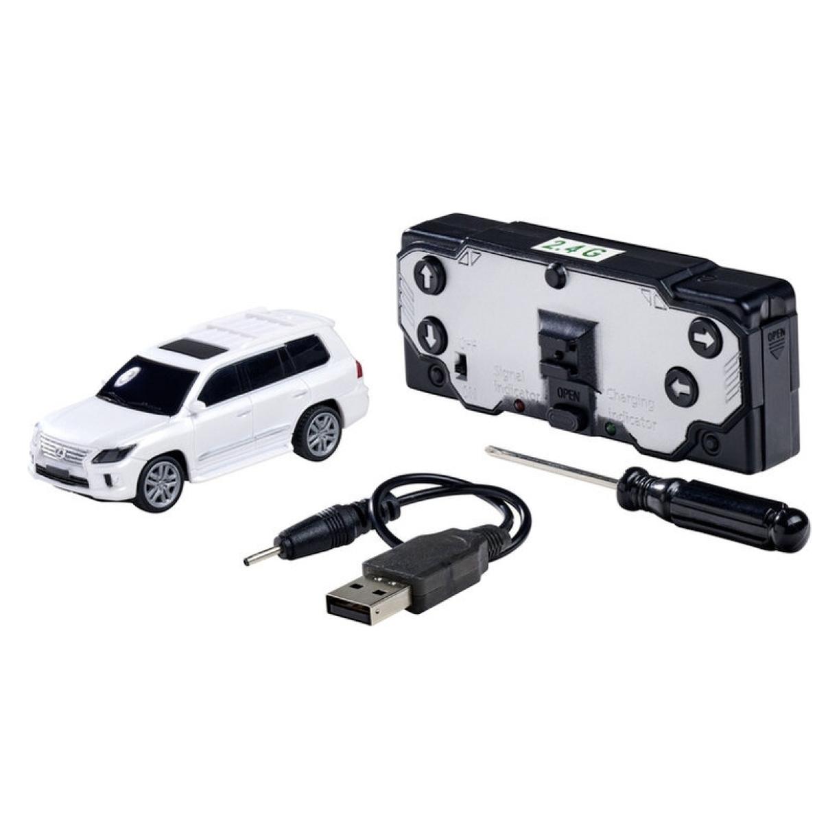 Carson 1:64 Nano Racer Lexus LX570 weiss (RTR Ready-to-Run) (500404337)