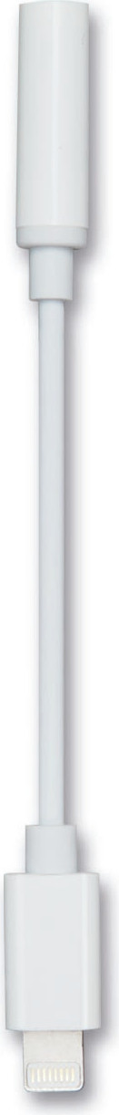 2GO Stereo Lightning Audio-adapter, wit, 20 cm