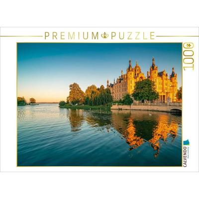 CALVENDO Puzzle Schloss in Schwerin | 1000 Teile Lege-Größe 64x48cm Foto-Puzzle für glückliche Stunden