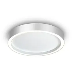 Bopp LED-Deckenleuchte Aura Alu, Eisen, Stahl & Metall Silber 40 cm
