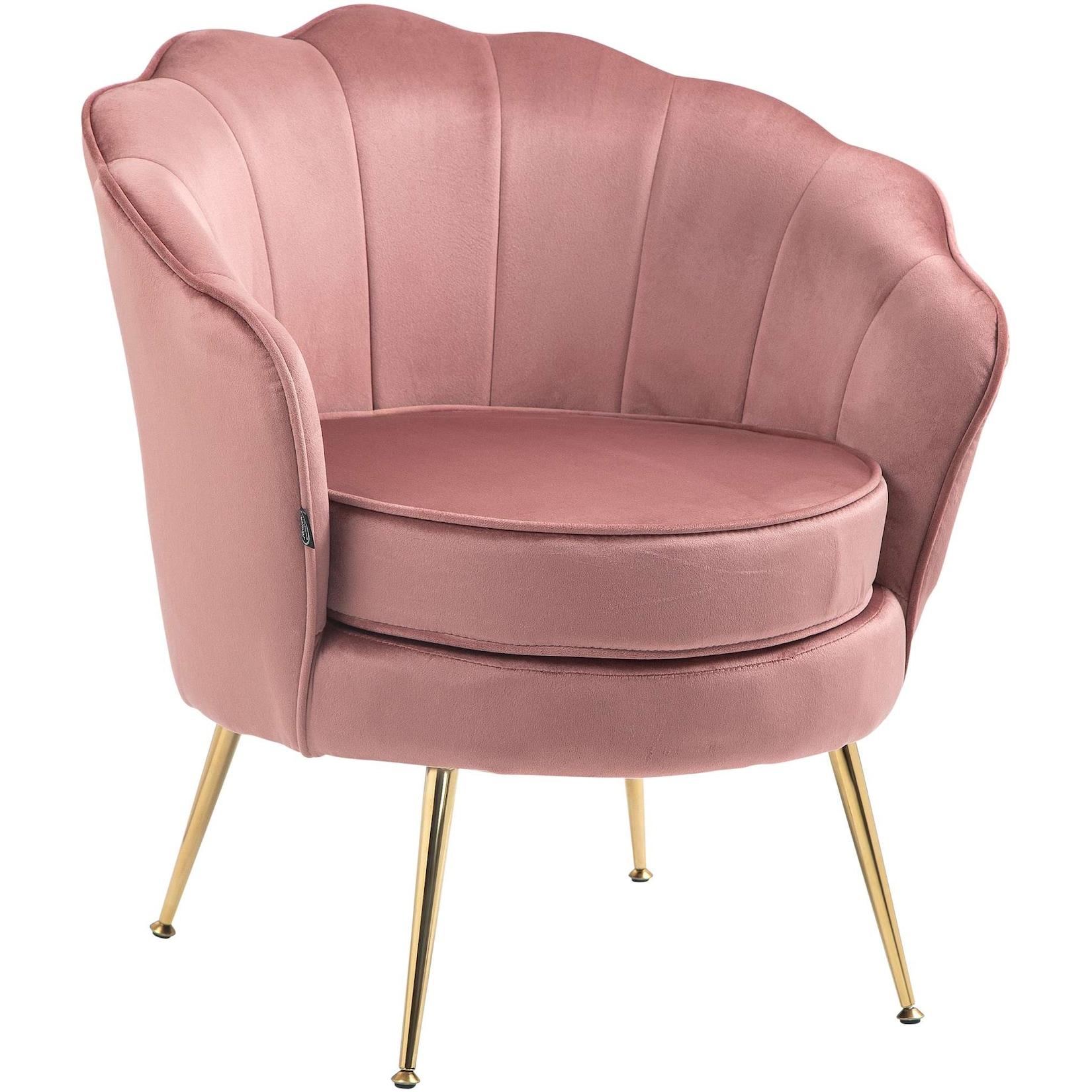 CLP Stuhl Rosita Samt Farbe: rosa