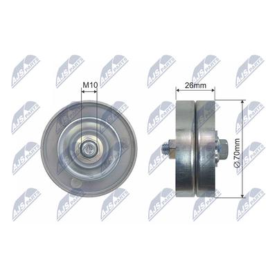 NTY Spannrolle, Keilriemen rnkbm037 für BMW