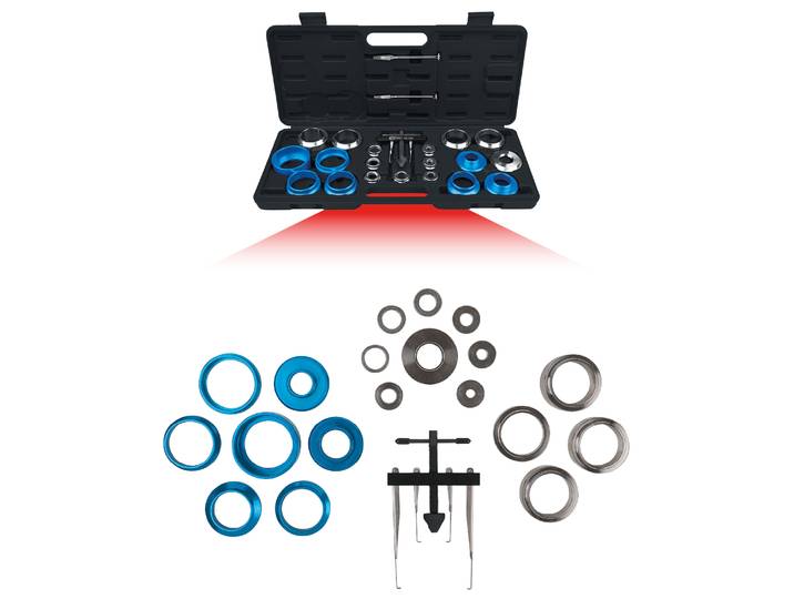 KS TOOLS Wellendichtring und Simmerring Montagewerkzeug-Satz\, 24-tlg. (700.1280)