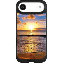 Nivocase Handyhülle für Apple iPhone Air Hülle NIVOpure Case Schwarz Meer Sonnenuntergang Strand (Apple iPhone Air), Smartphone Hülle, Schwarz