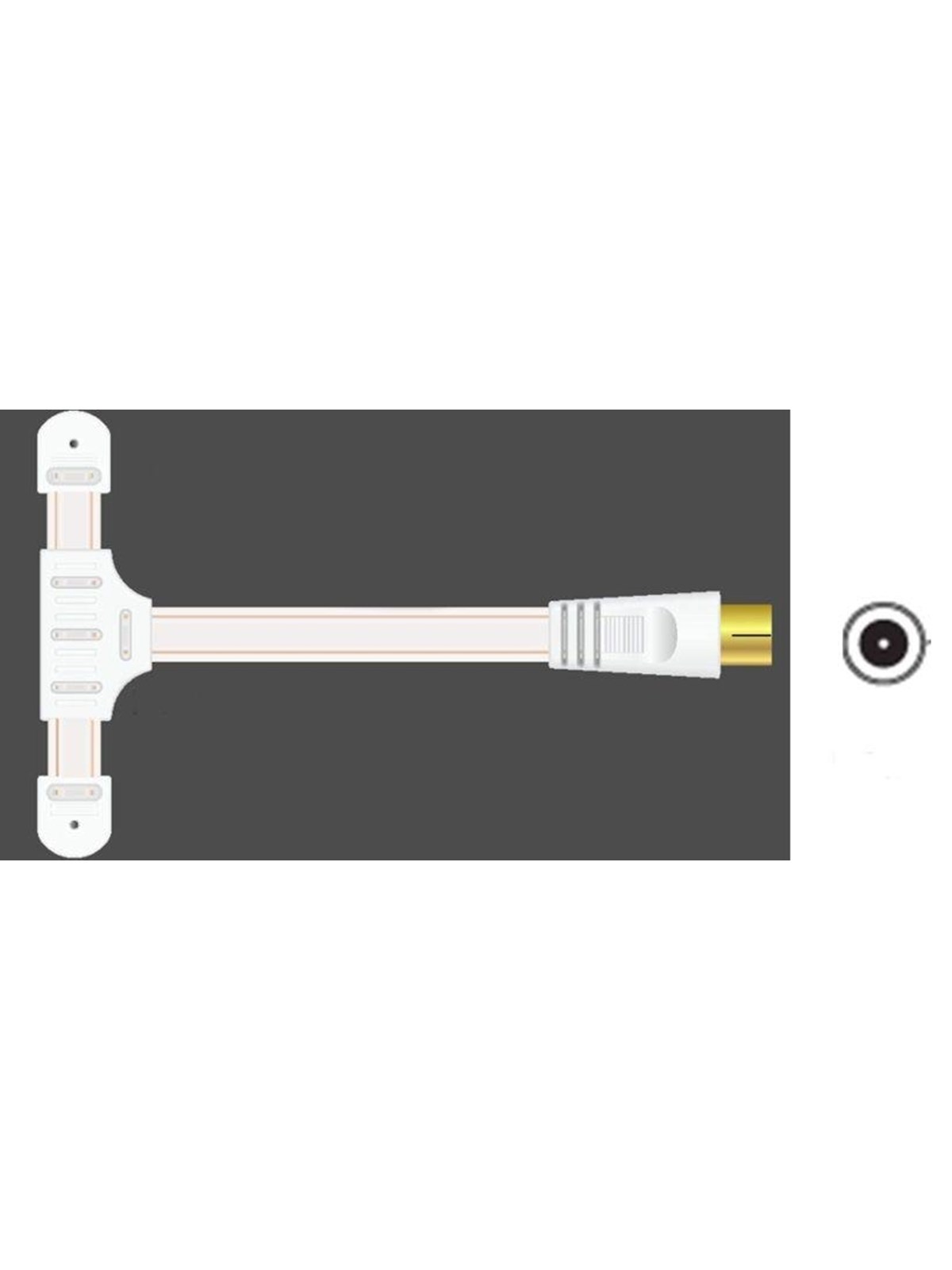 Sinox FM Antenna for Radio - 1.8m - White