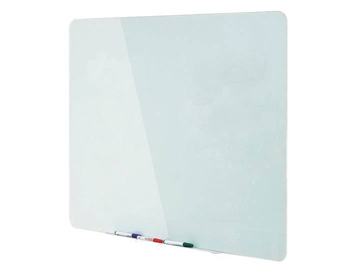 Bi-Office Tableau blanc - L.150 x H.120 cm - Magnétique -Verre Trempé