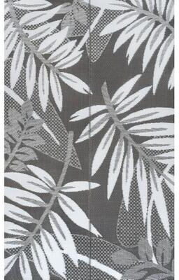 JONATHAN Y Wilde Classic Botanical Foldable Waterproof Reversible Plastic Straw Outdoor Rug