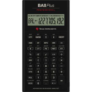 Texas-Instruments Finanzrechner TI BA II Plus, Professional, 10-stelliges LC-Display