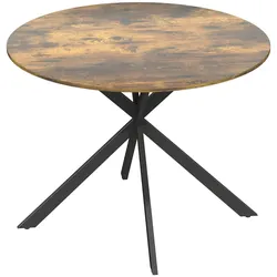 ESSTISCH rund Dunkelbraun 120/120/75 cm