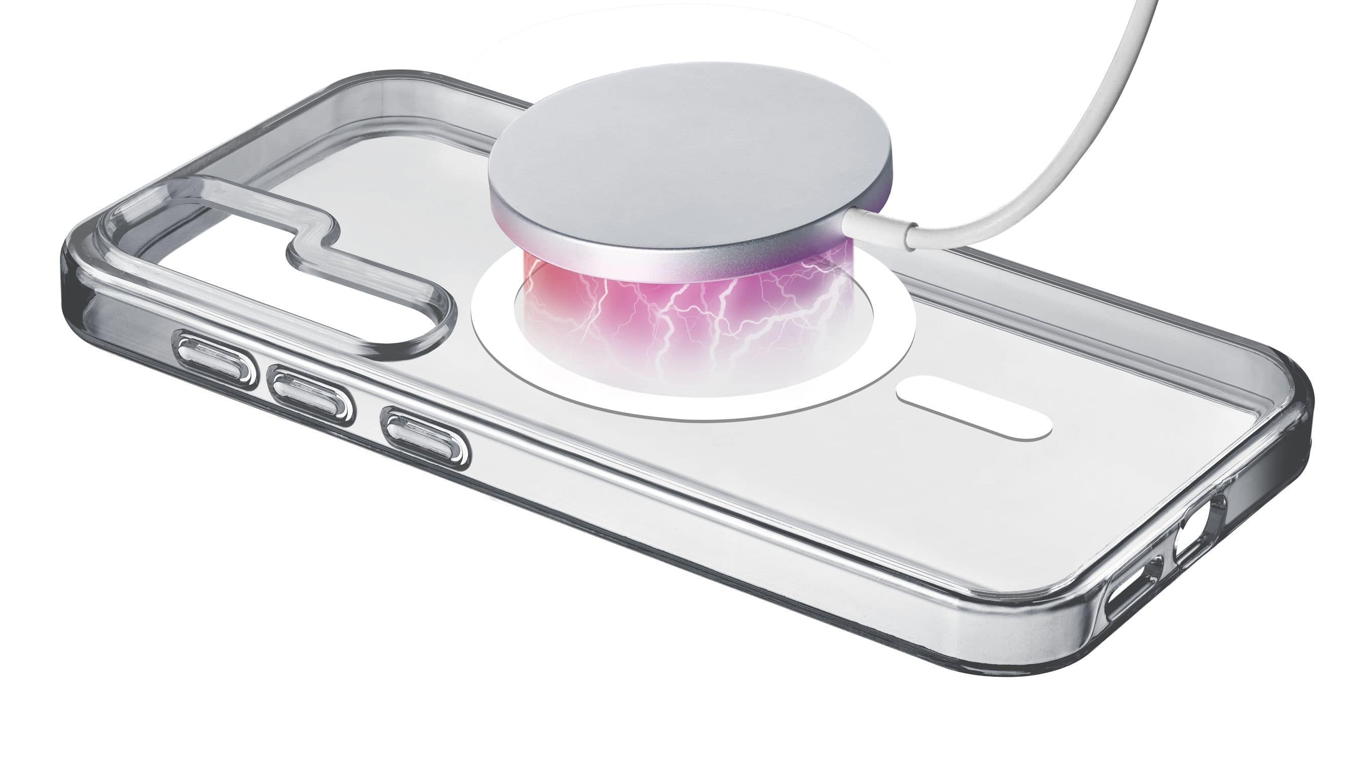 Cellular Line Gloss Mag Cover für Samsung Galaxy S25 (Transparent) GLOSSMAGALS25T