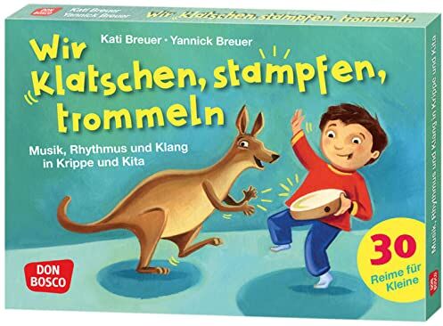 Kati Breuer - Wir klatschen, stampfen, trommeln: Musikalische Früherziehung mit Orff-Instrumenten trifft auf Sprachförderung. Kartenset mit Klanggeschichten (30 Reime für Kleine auf Bildkarten) - Preis vom 19.10.2026 19:33:35 h