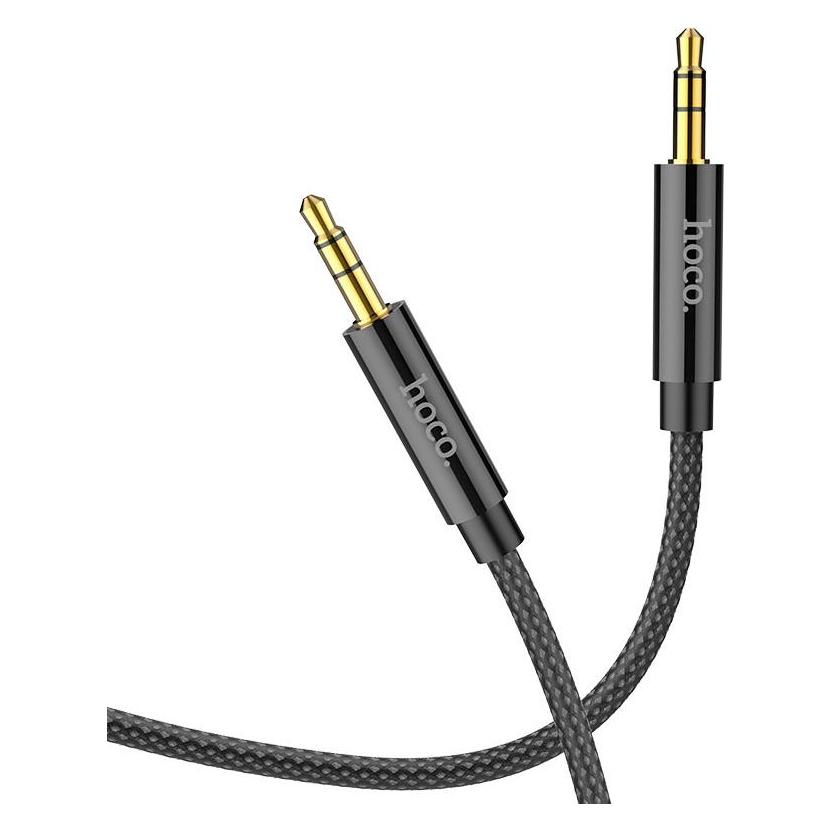 Hoco - Audio Cable (UPA19) - Jack 3.5mm to Jack 3.5mm, 2m - Black (2 m, AUX Kabel) (54394354)