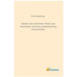 Breitung:Studien über die Rinder Afrika, Fachbücher von Erich Breitung
