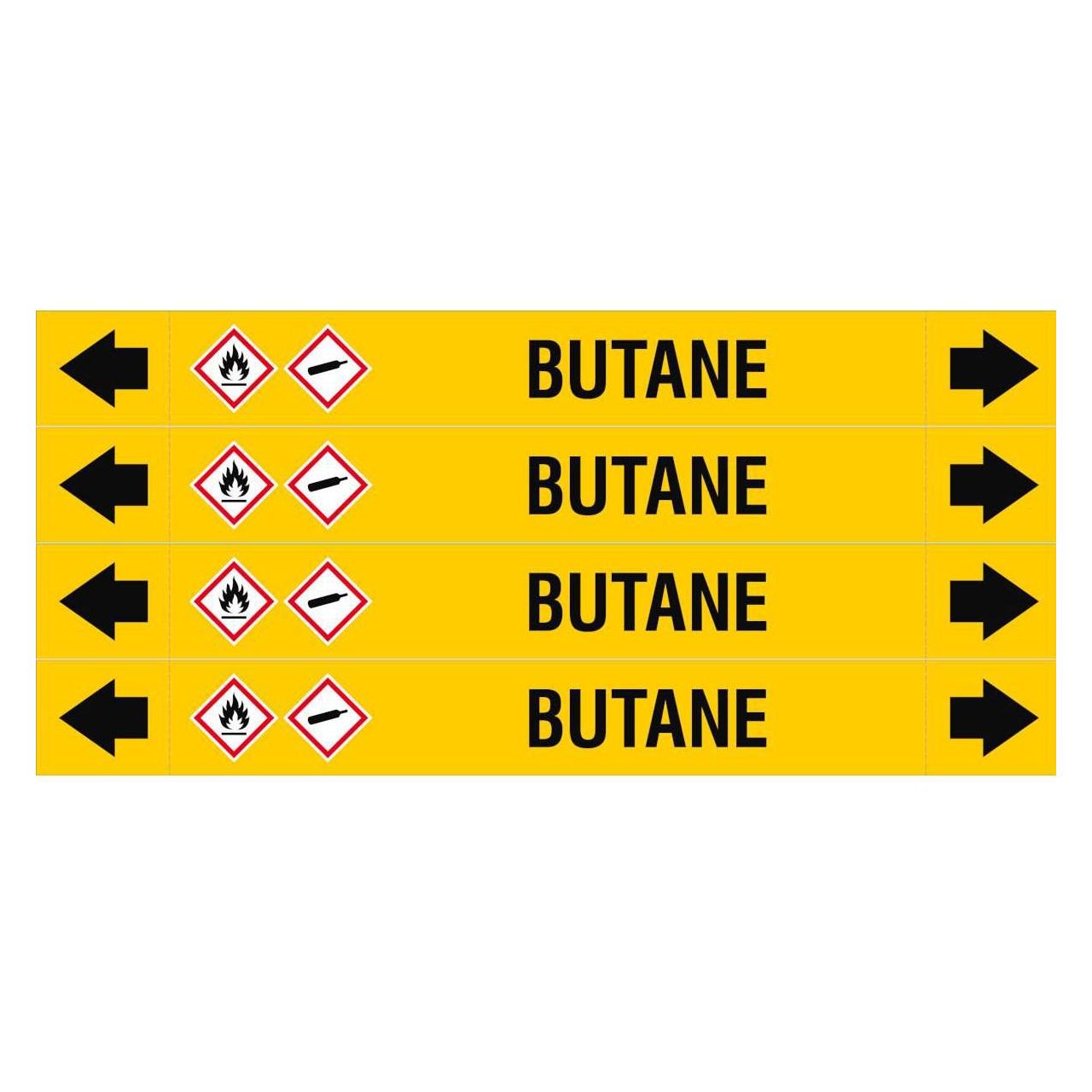Brady ASME - Rohrmarkierer - Butane (ASMEPM-26X230MM-BUTANE)