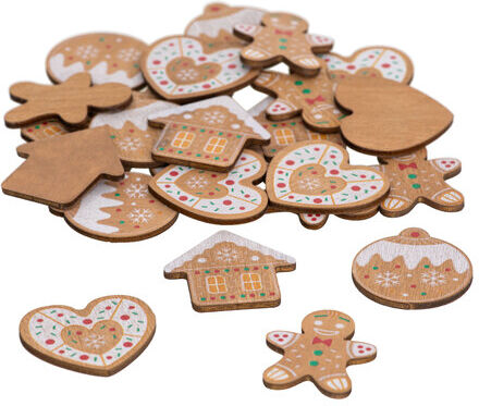 Streuteile "Lebkuchen", 4 cm, 24 Stück