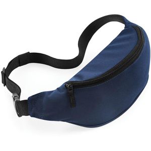BagBase Bauchtasche BG42, aus Polyester, blau, 2,5 Liter, Breite 38cm, 2 Fächer