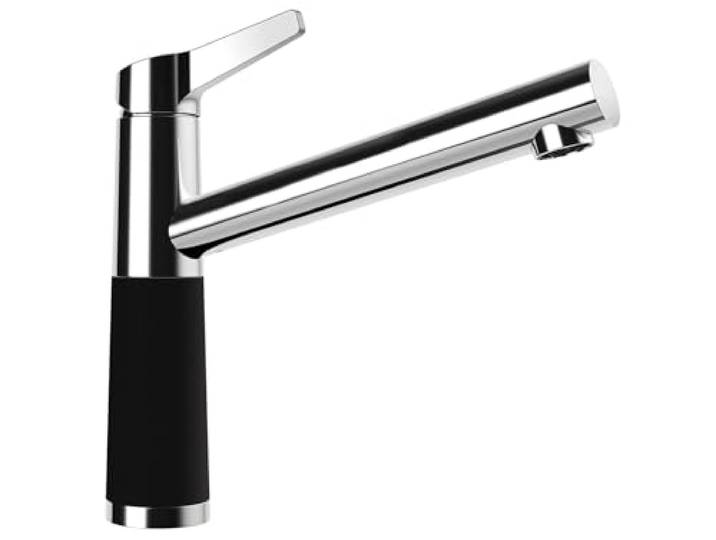 SCHOCK Küchenarmatur SC-510 Night – schwarze Hochdruck Armatur CRISTALITE mit Festauslauf und Standard Norm-Anschlüssen